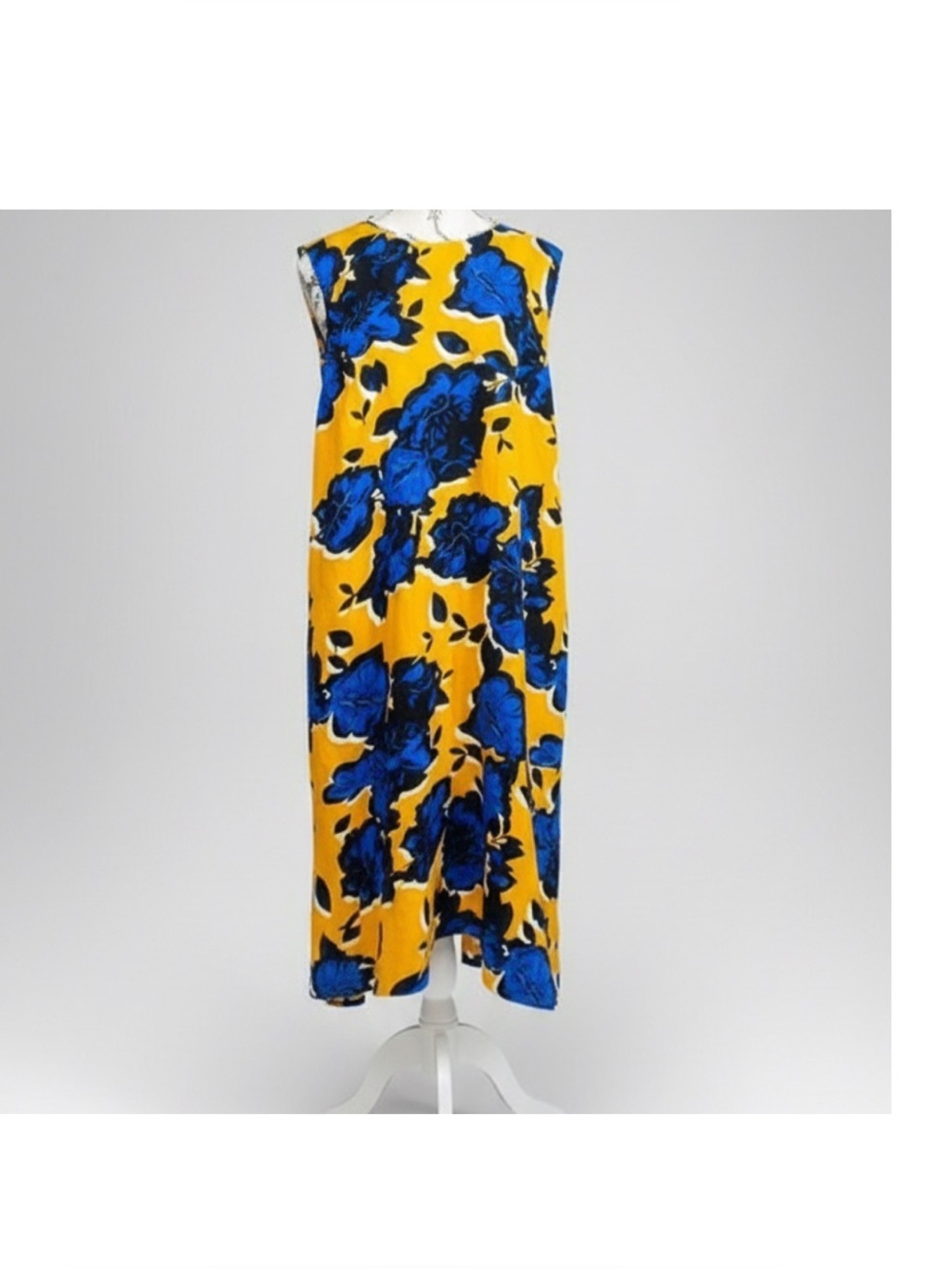 💙 Who What Wear Royal Gold and Blue Dress Size XXL💛 Like New